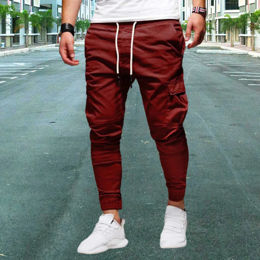Casual Herren-Cargohose mit aufgesetzten Taschen