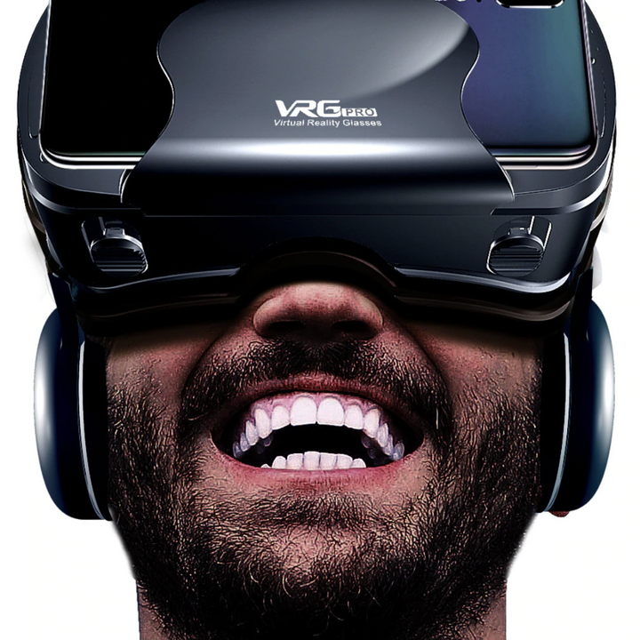 Innovative VR-Brille mit Headset für iPhone & Android