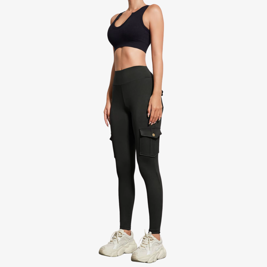 Elegante Slim-Fit-Hose mit hohem Bund