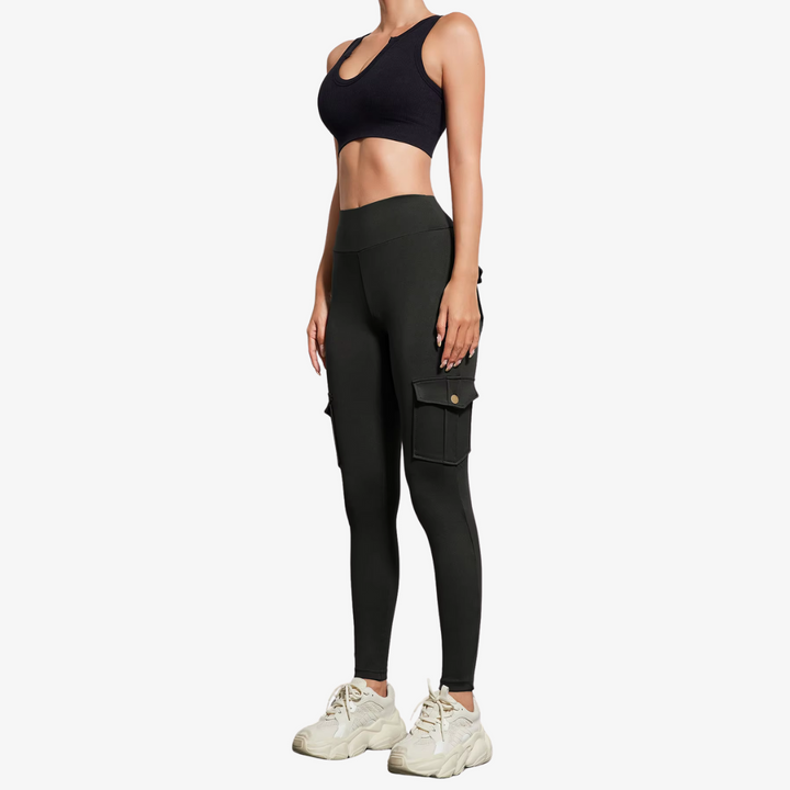 Elegante Slim-Fit-Hose mit hohem Bund