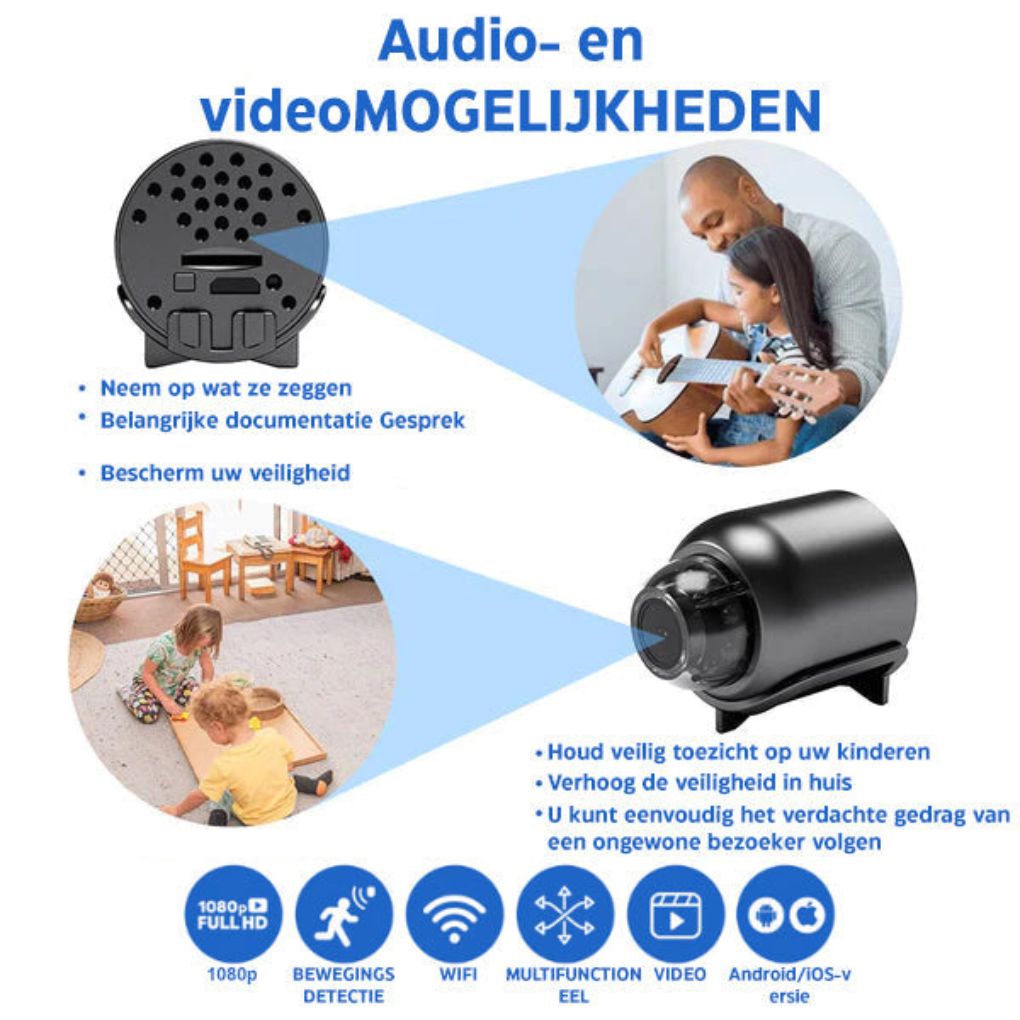 Kompakte Full-HD-Funküberwachungskamera