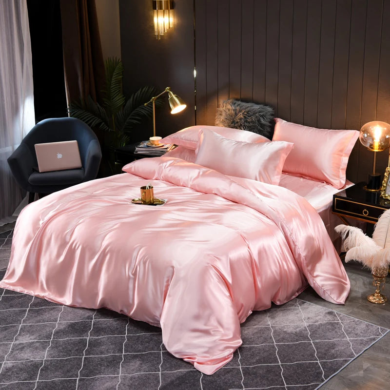 Seidiges Satin-Bettwäscheset: Verwöhnen Sie sich mit luxuriösem Komfort und elegantem Design