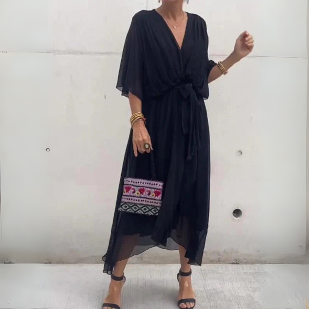 Elegantes, leichtes Wickelkleid für Damen