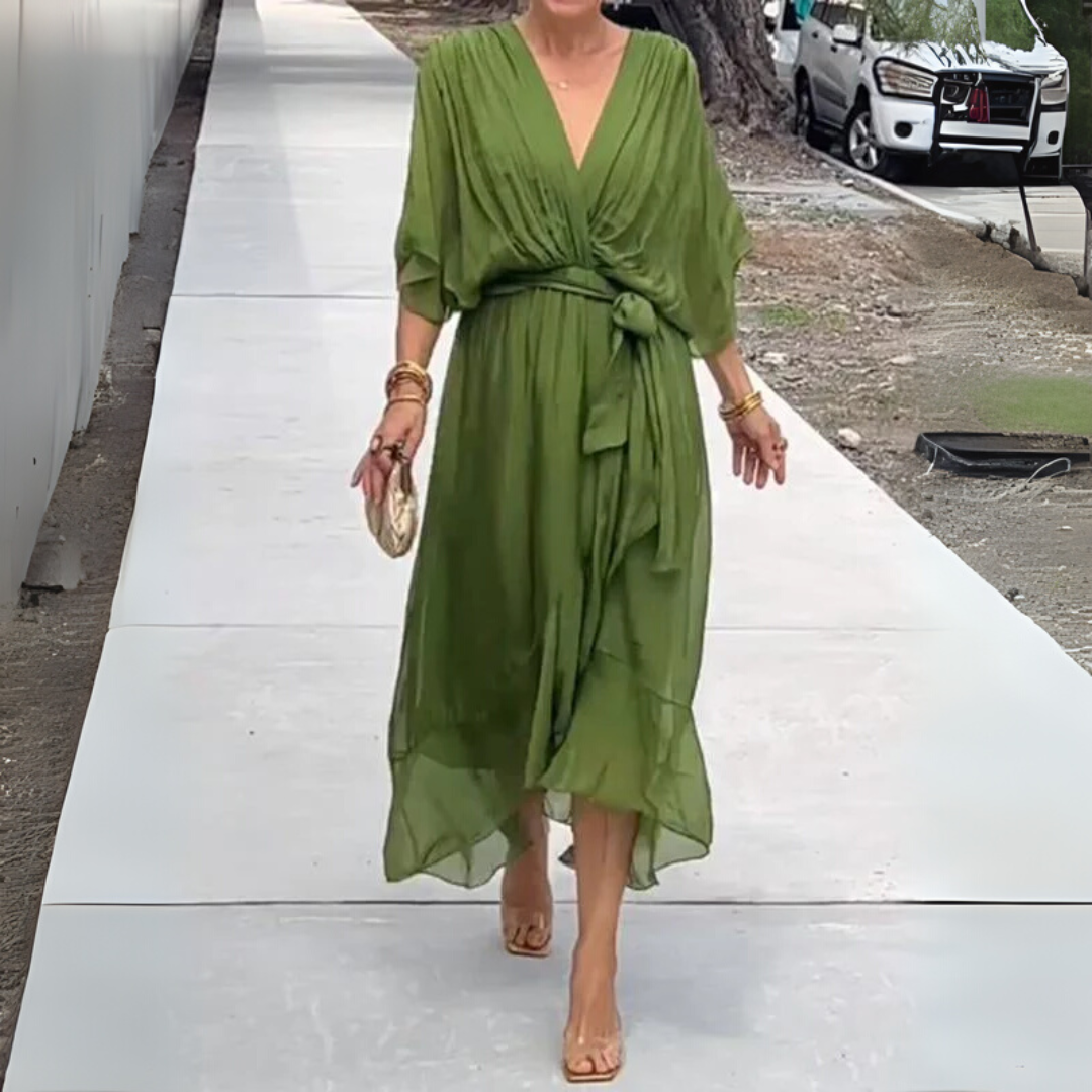 Elegantes, leichtes Wickelkleid für Damen