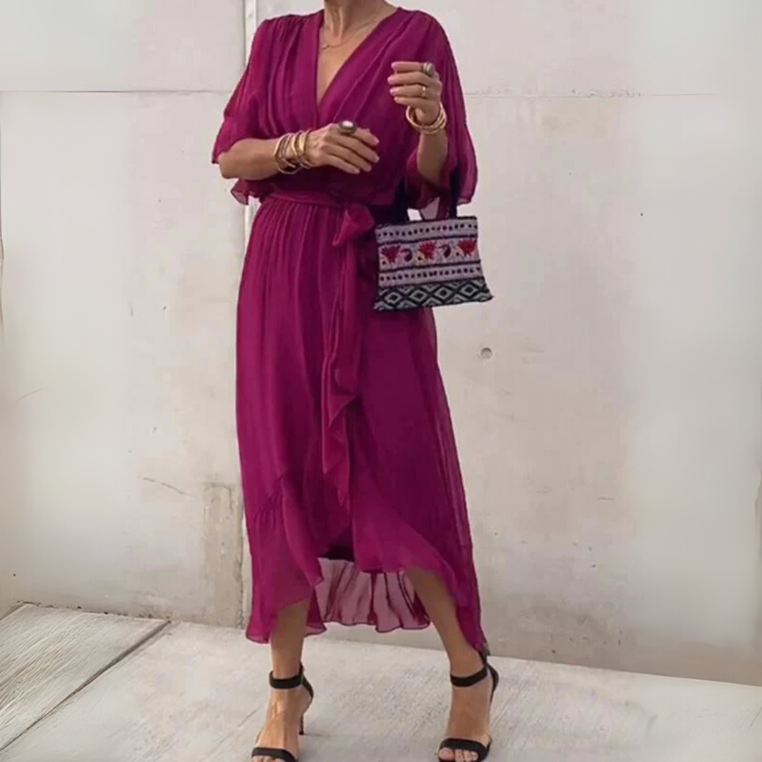 Elegantes, leichtes Wickelkleid für Damen