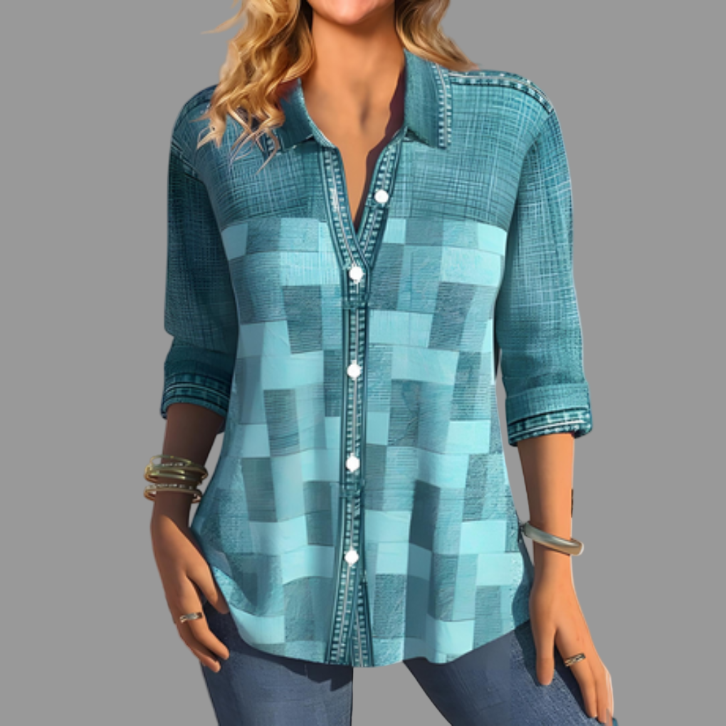 Bluse med knapper for damer – Venalin Hverdagsstil