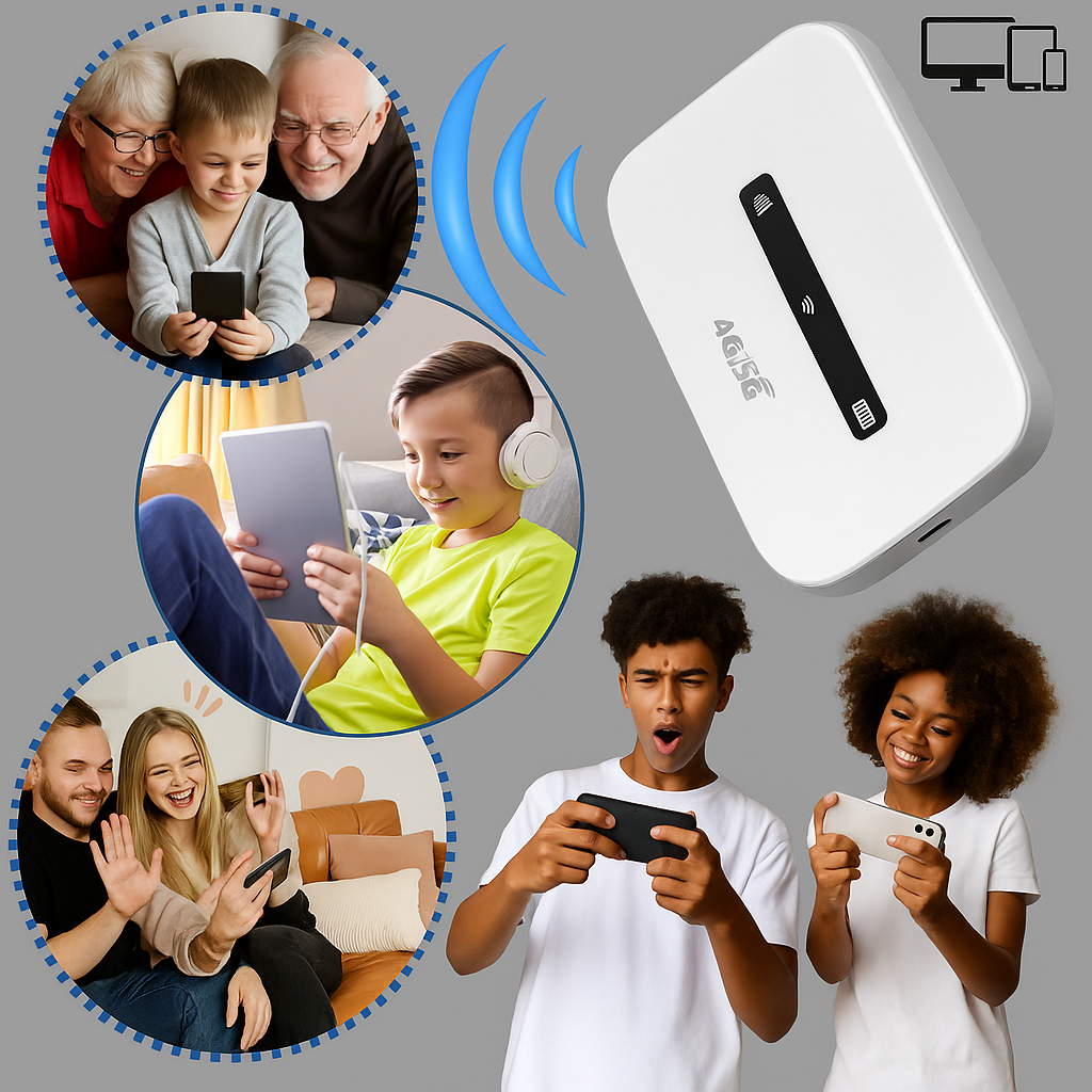 Tragbarer WLAN-Router – Internetzugang für unterwegs