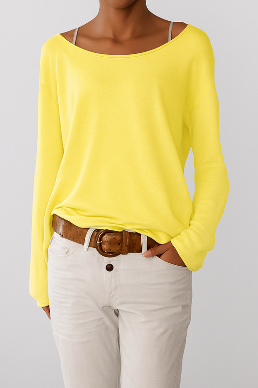 Schlichtes langärmliges T-Shirt