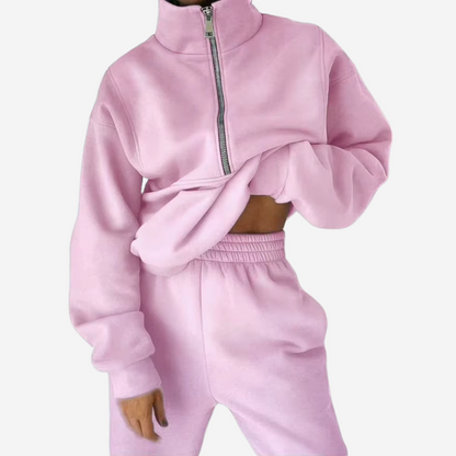 Zweiteiliges Damen-Trainingsset mit hohem Bund