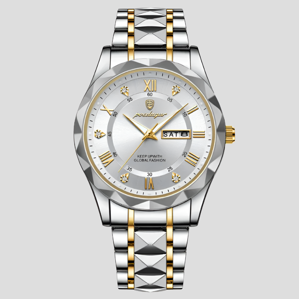 Luxuriöse Herrenuhr aus Edelstahl für den täglichen Geschäftsgebrauch