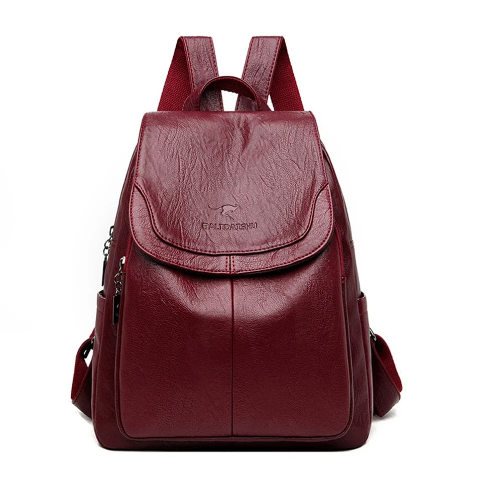 Eleganter Damen-Rucksack aus veganem Leder mit zeitlosem Design