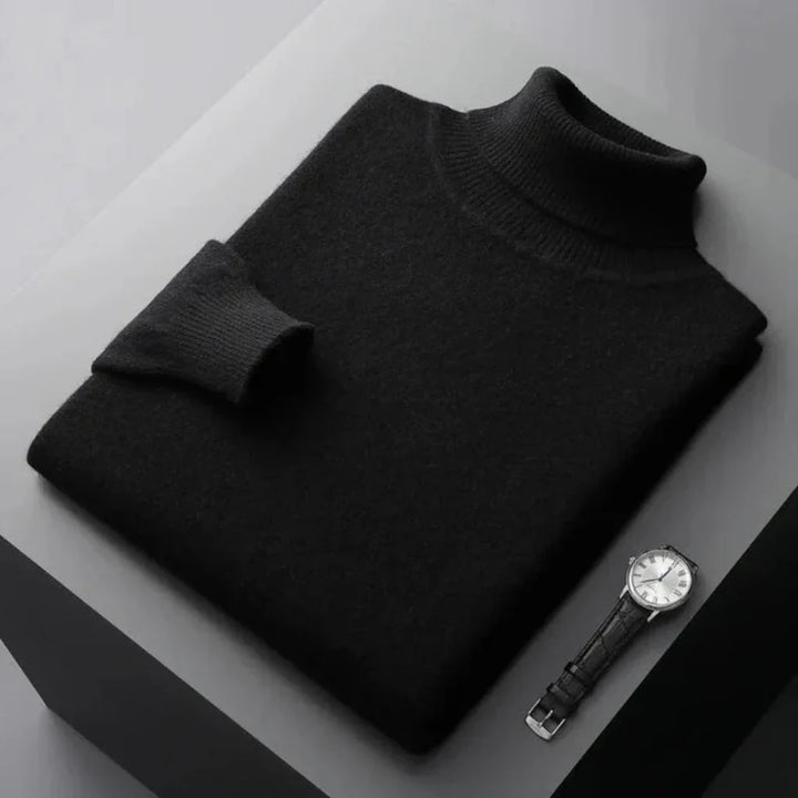 Hochwertiger Herren Kaschmir Rollkragenpullover