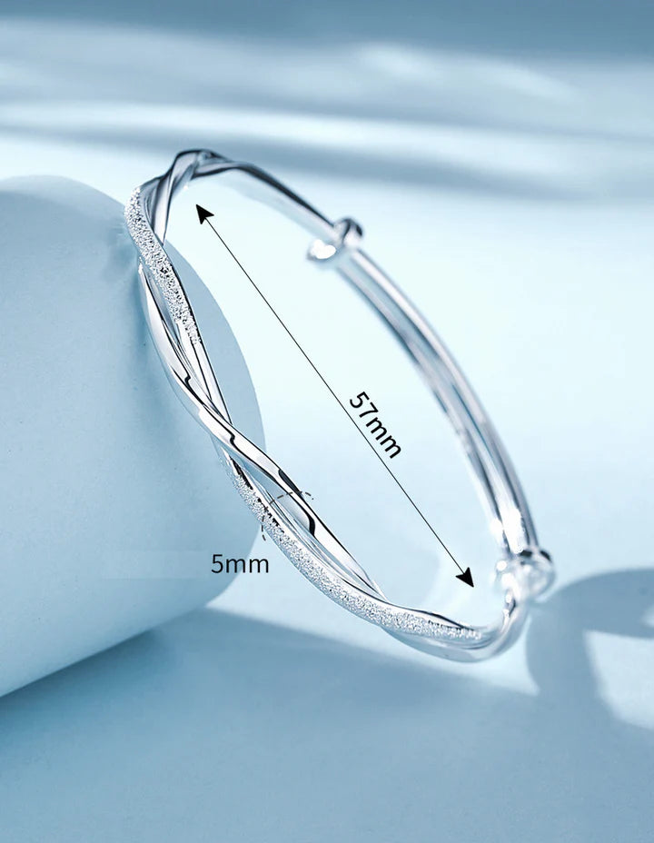 Gedrehtes Armband aus Sterlingsilber