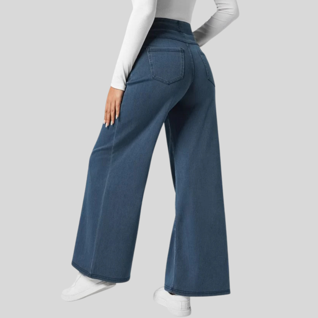Evie High-Waist Elastic Pants