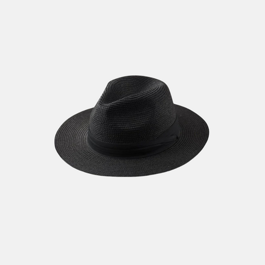 Strohhut mit breiter Krempe, Sonnenschutz