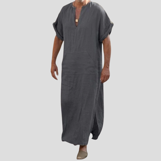 Djellaba mit V-Ausschnitt