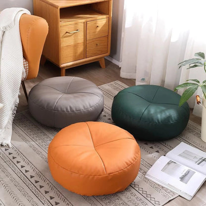 Kissen aus Nappaleder im japanischen Stil