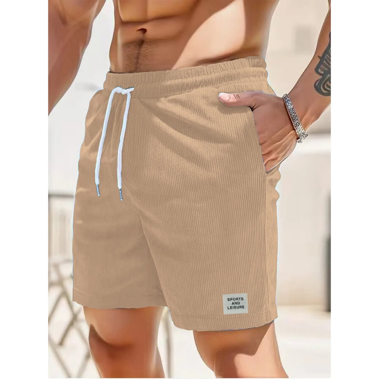 Herren Cord-Shorts