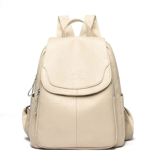 Robuster Lederrucksack für Damen mit zeitlosem Stil