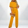 Eleganter und Luftiger Jumpsuit mit V-Ausschnitt