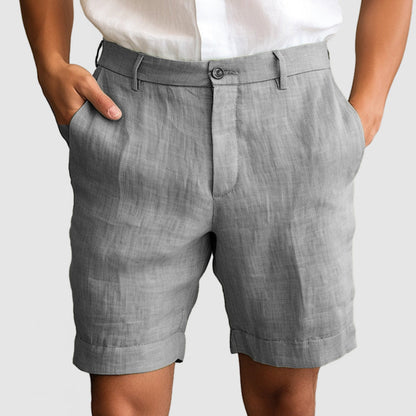 Lässige Baumwoll-Leinen-Shorts für Herren