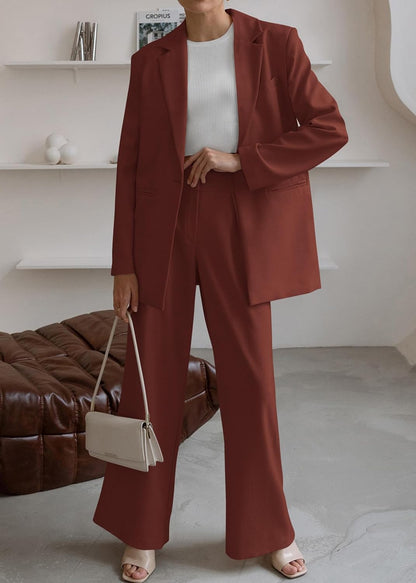 Damen Blazer und Hose Set für Büro und Freizeit