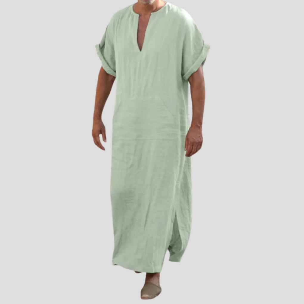 Djellaba mit V-Ausschnitt