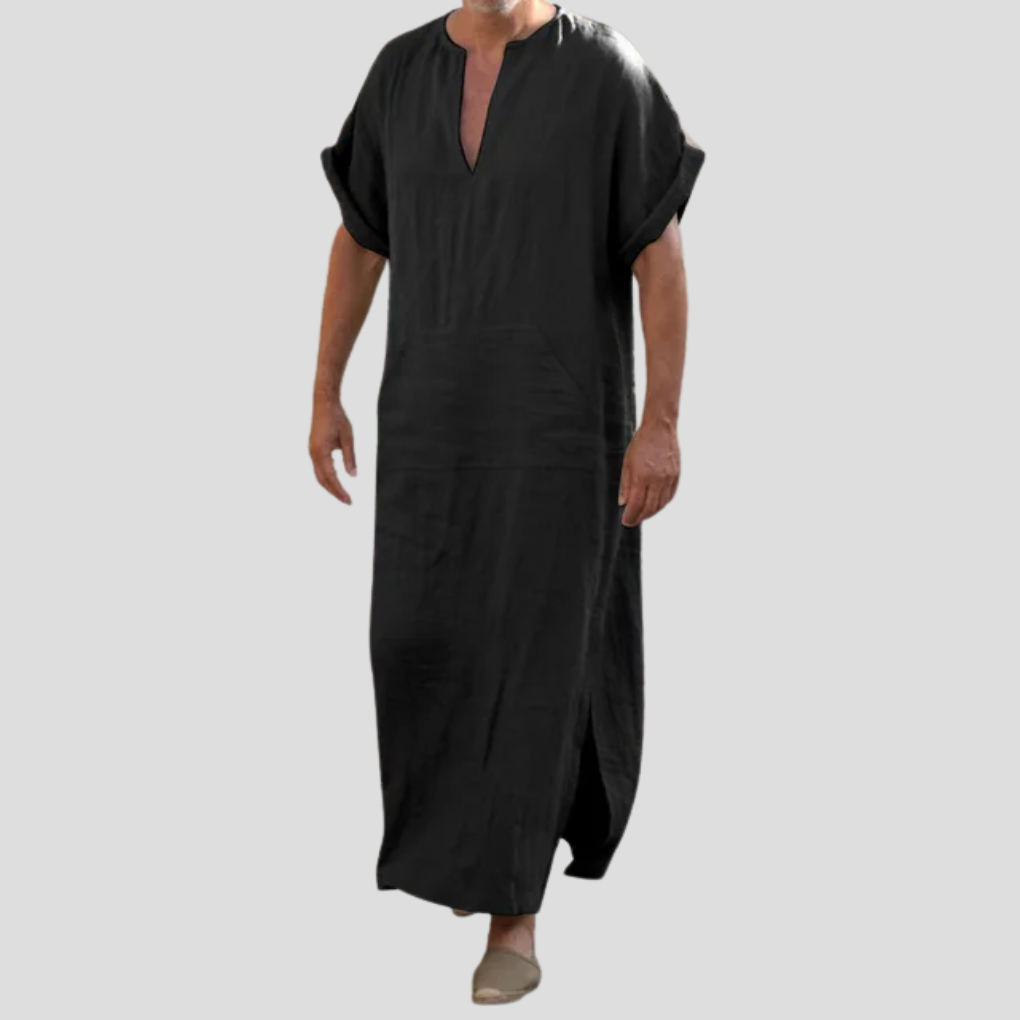 Djellaba mit V-Ausschnitt