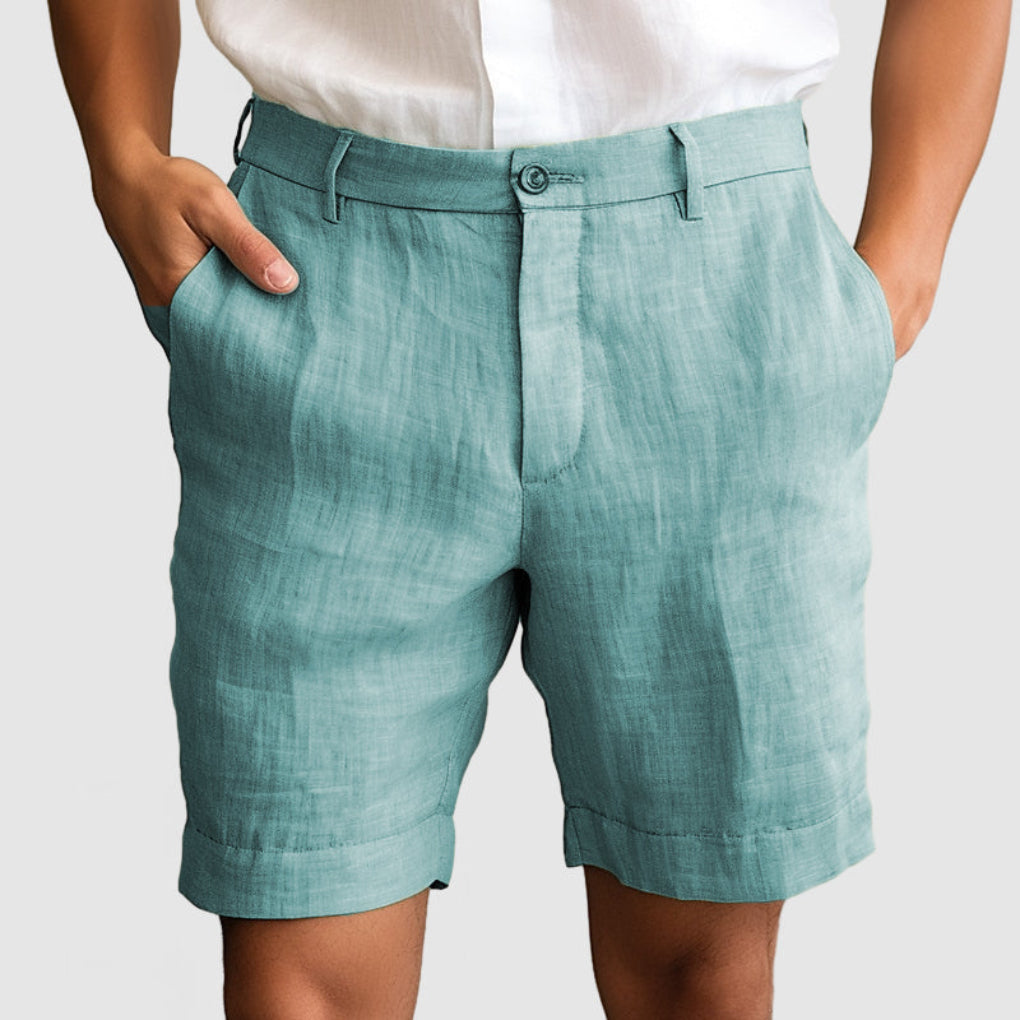 Lässige Baumwoll-Leinen-Shorts für Herren