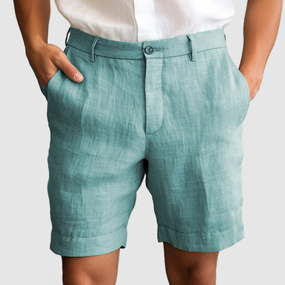 Lässige Baumwoll-Leinen-Shorts für Herren