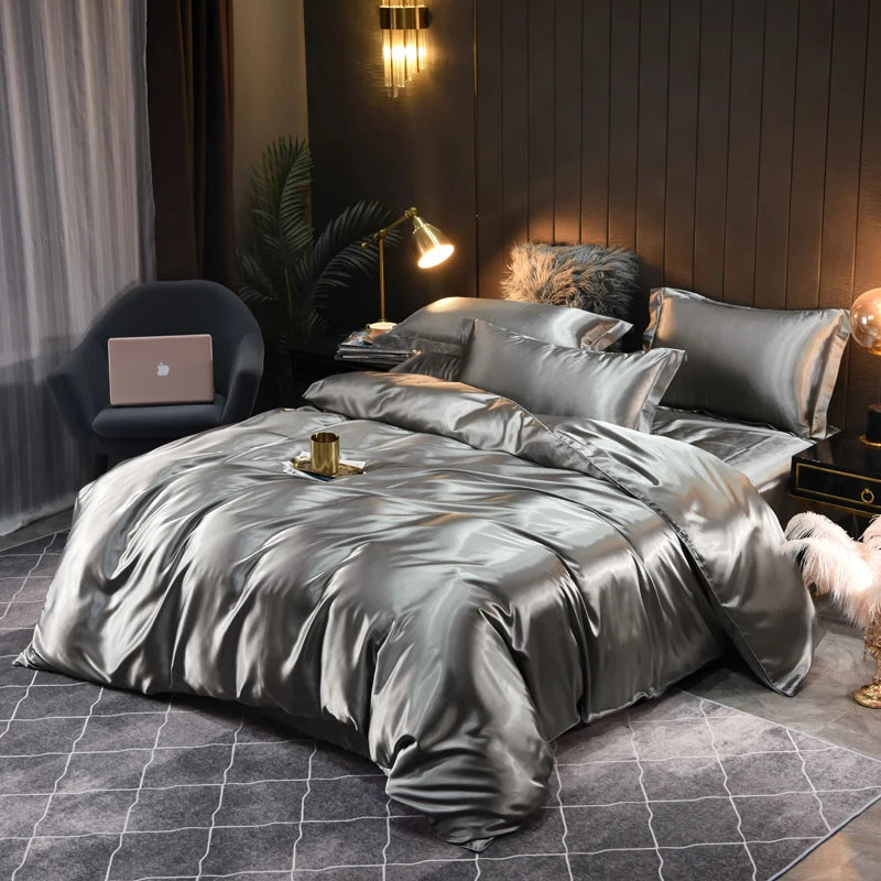 Seidiges Satin-Bettwäscheset: Verwöhnen Sie sich mit luxuriösem Komfort und elegantem Design