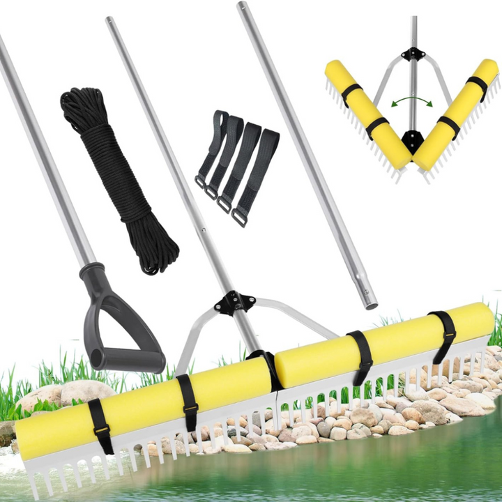 Schwimmendes Seegras-Entfernungsrechen-Set