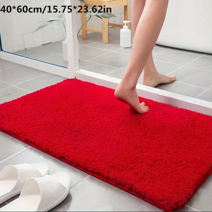 Weiche Badezimmermatte mit rutschfester Unterseite und stilvollem Design