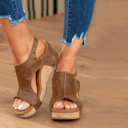 Valery – Orthopädische Ledersandalen für Damen mit zusätzlicher Unterstützung