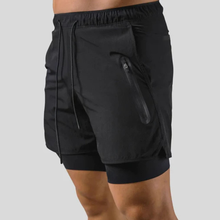 2-in-1-Sporthose für Herren