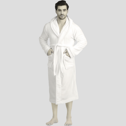 Bequemer Herren-Fleece-Bademantel