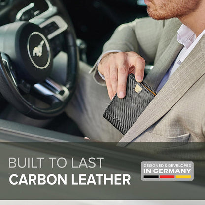 Schlanke RFID-Geldbörse mit Geldklammer