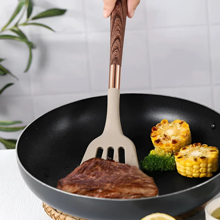Luxuriöses 10-teiliges Kochutensilien-Set aus Silikon