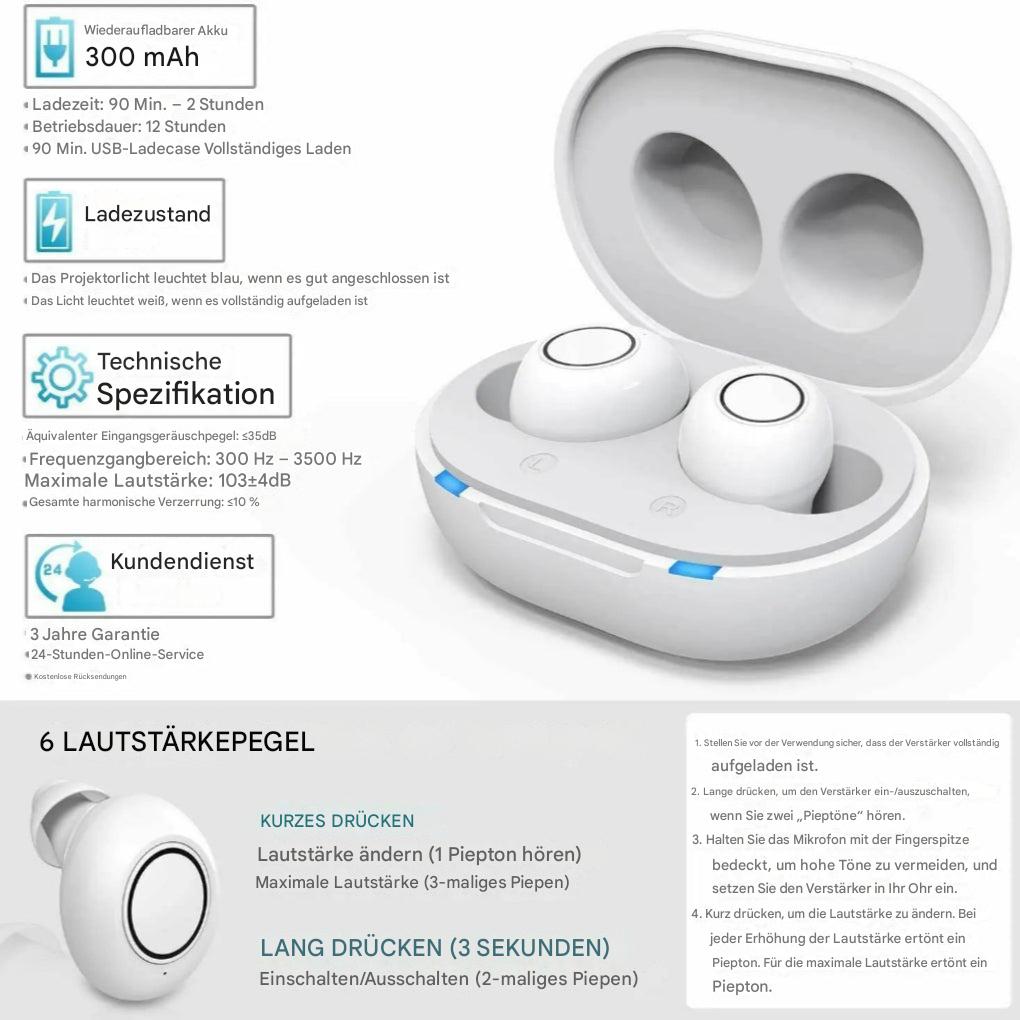 Bluetooth-Hörgeräte mit App-Steuerung