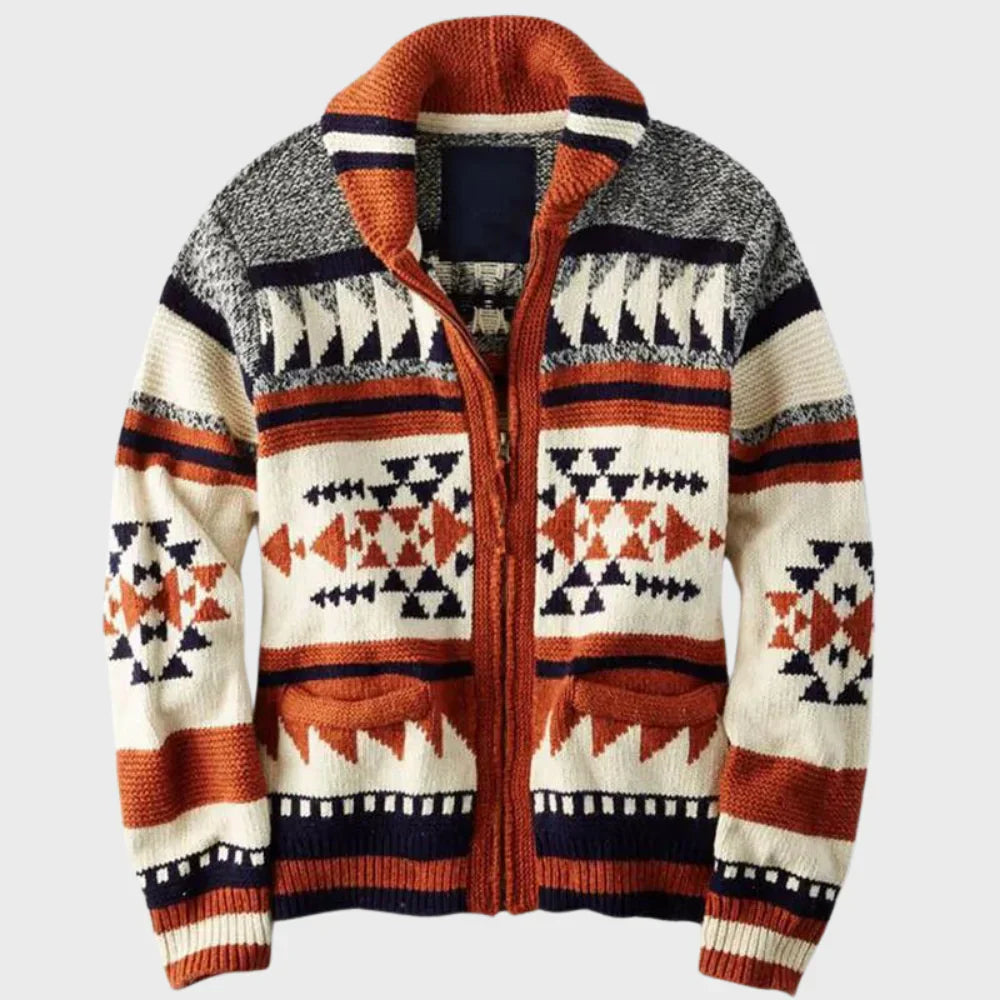 Stilvolle Jacquardweste für Herren