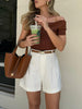 Damen Shorts mit hoher Taille