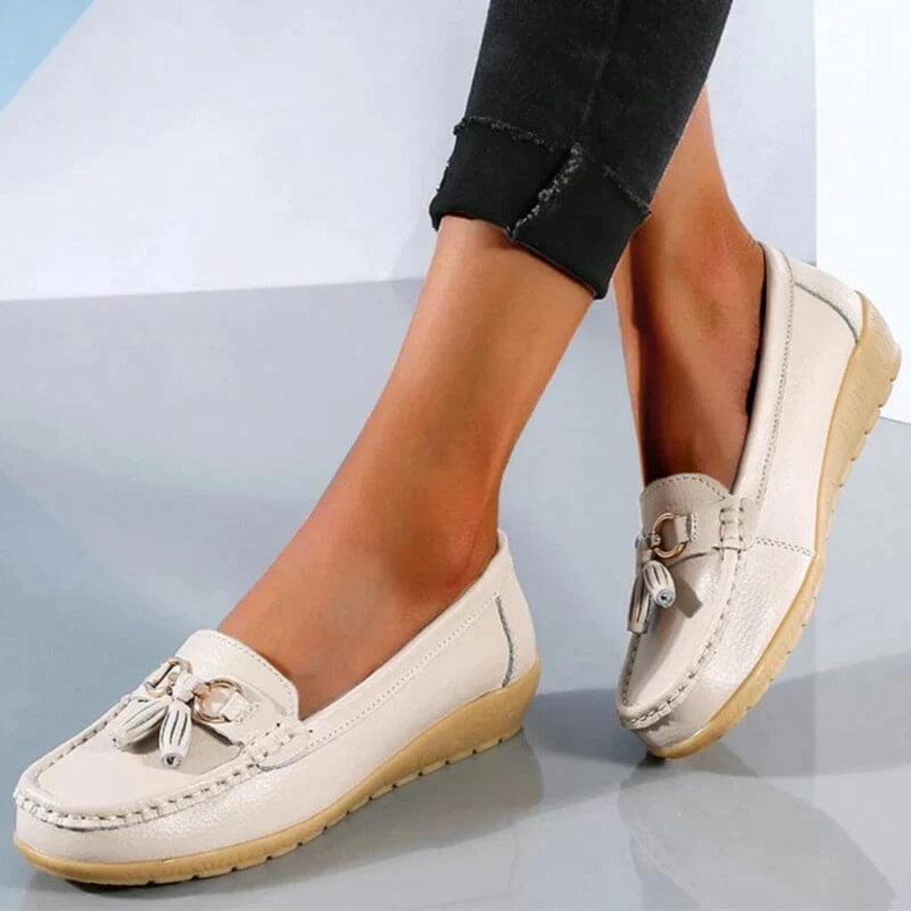Retro-Keil-Loafer für Damen