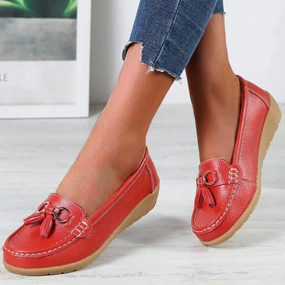 Retro-Keil-Loafer für Damen