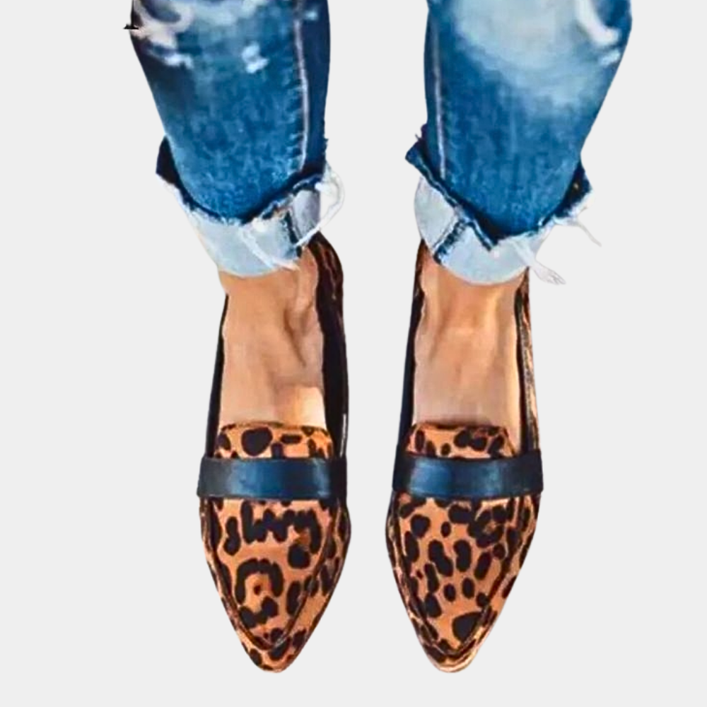 Slip-On-Loafer in Wildlederoptik für Damen