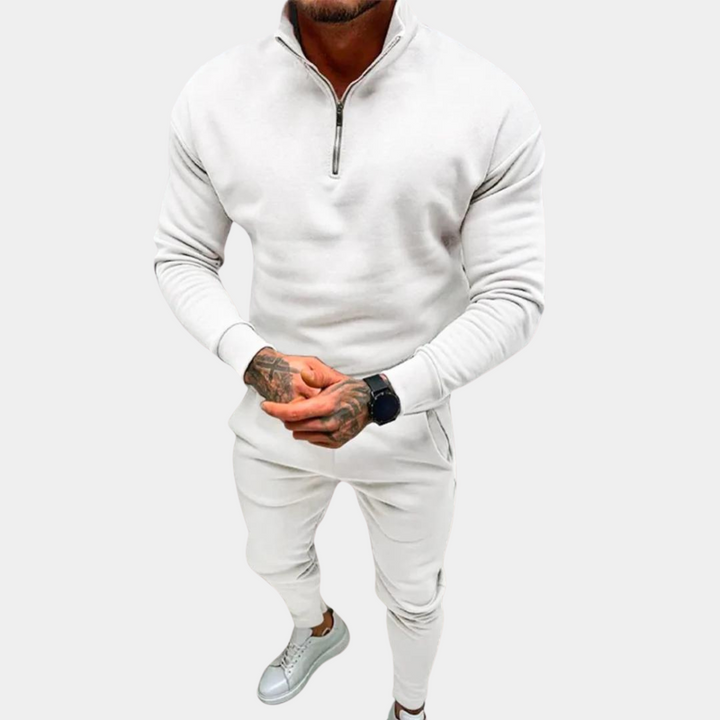 Herren Sport Jogginghose mit Reißverschluss und atmungsaktivem Material