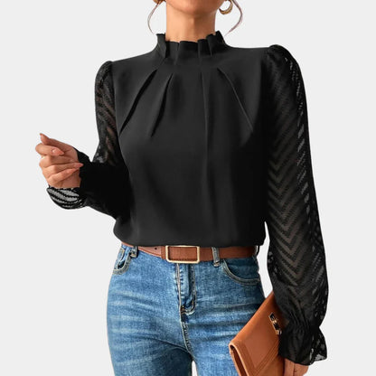 Elegante Damen Shirt mit langen Ärmeln