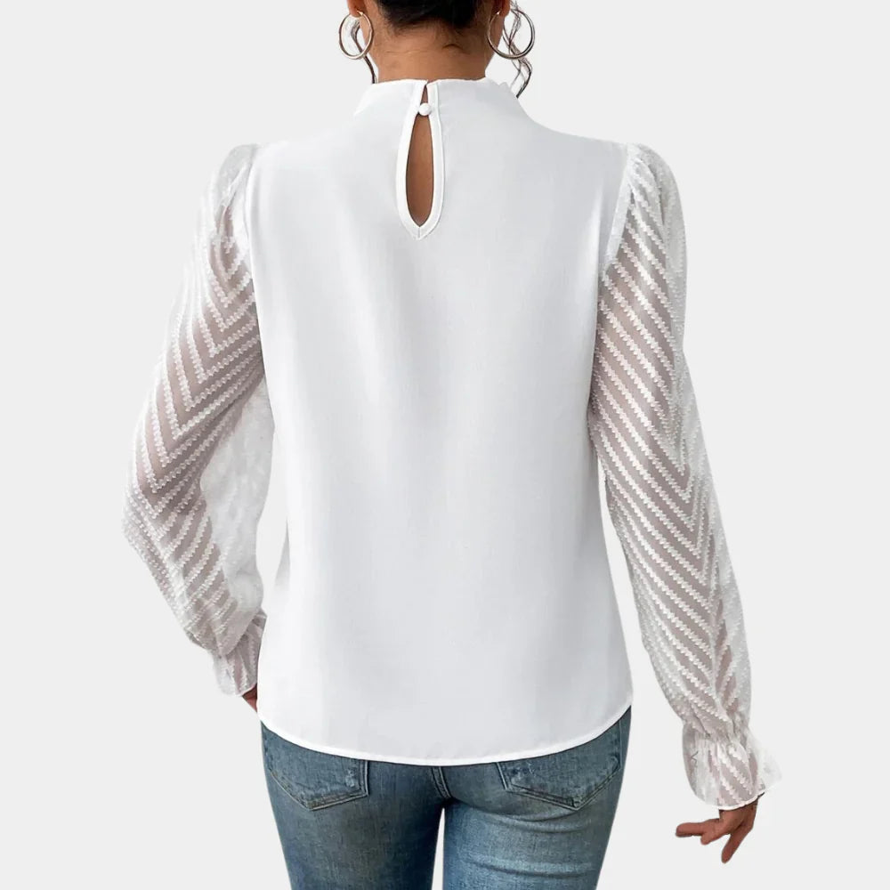 Elegante Damen Shirt mit langen Ärmeln