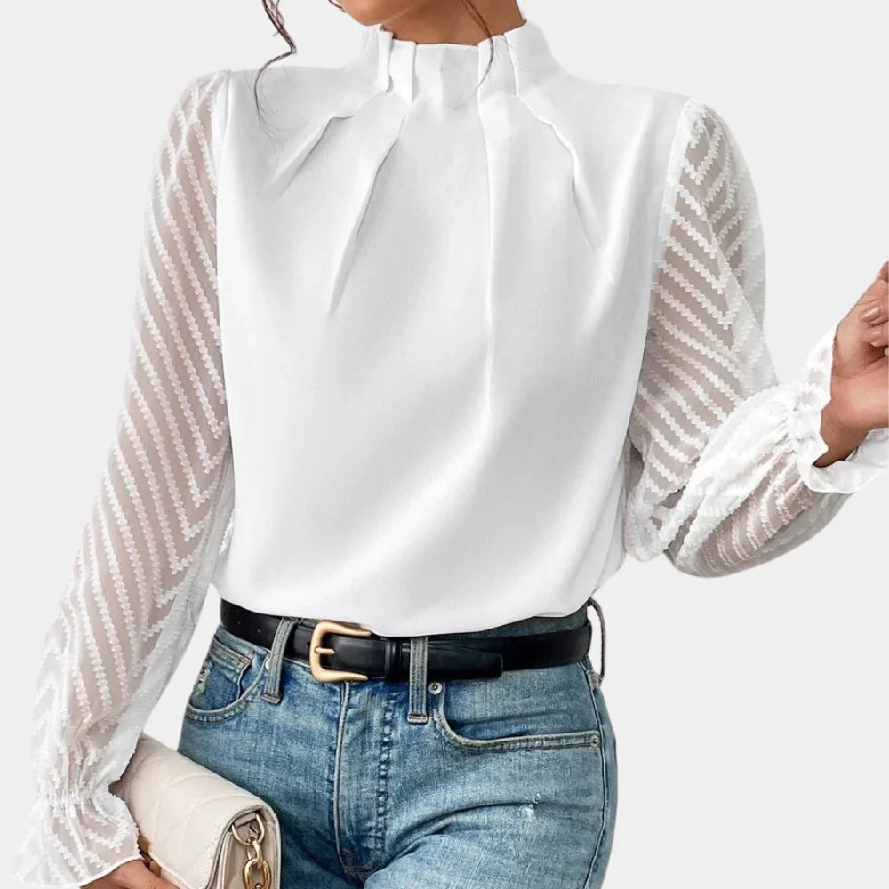 Elegante Damen Shirt mit langen Ärmeln