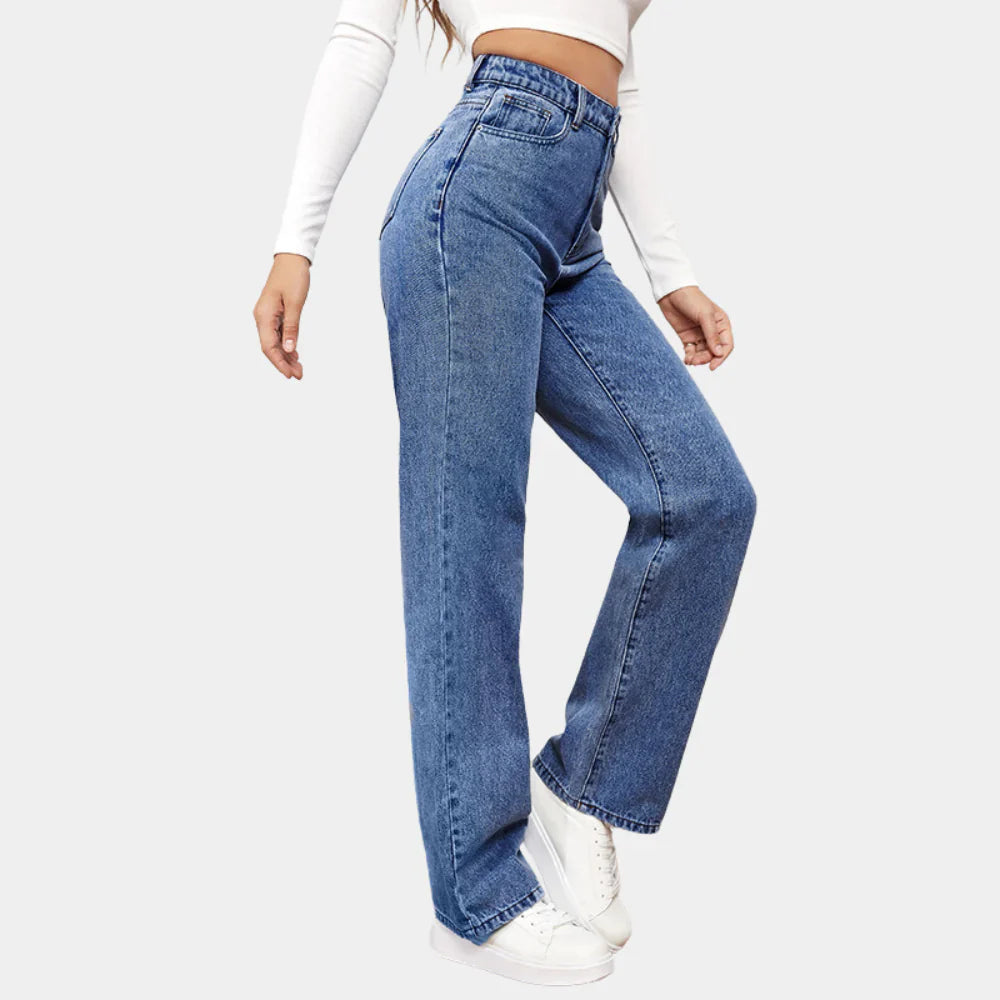 Damen-Jeans mit geradem Bein
