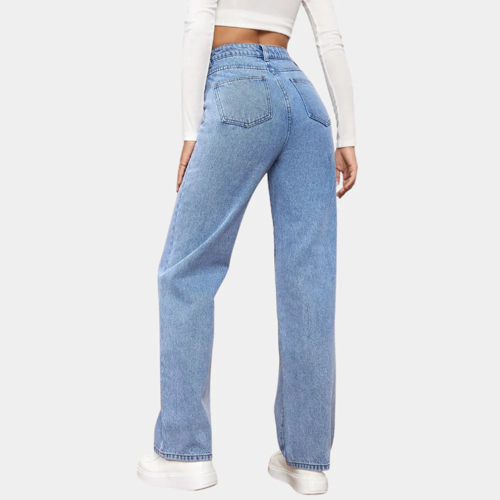 Damen-Jeans mit geradem Bein